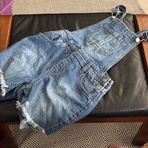 Cat & Jack Girls Shorts Overalls Size 10/12 NWT